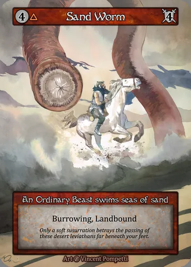Sand Worm, carte Sorcery BET 142 — extension Beta