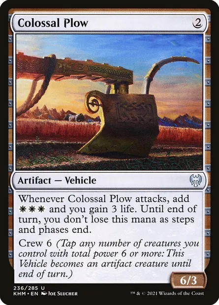 Colossal Plow, Magic card KHM 236 — Kaldheim set