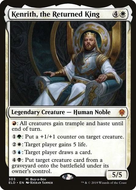 Kenrith, the Returned King, Magic card ELD 303 — Throne of Eldraine set