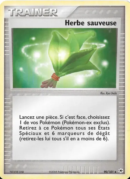Herbe sauveuse, carte Pokémon HL 90 — extension EX Légendes Oubliées