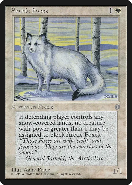 Arctic Foxes, Magic card ICE 2 — Ice Age set