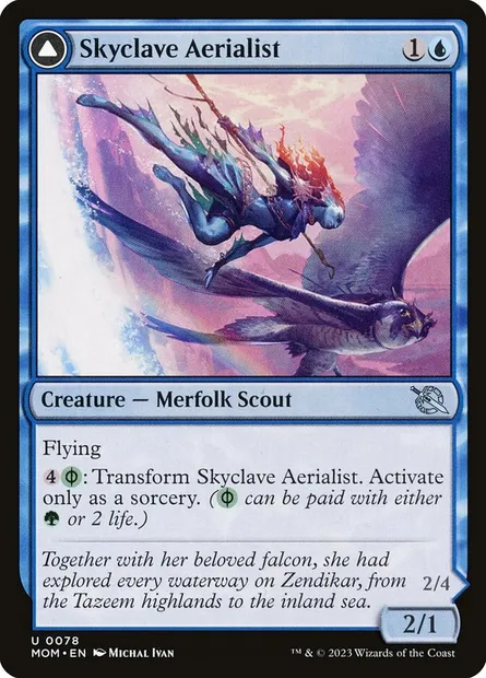 Skyclave Aerialist // Skyclave Invader, Magic card MOM 78 — March of the Machine set