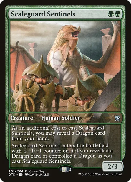 Scaleguard Sentinels, Magic card PDTK 201 — Dragons of Tarkir Promos set