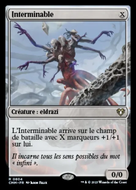 Interminable, carte Magic CMM 804 — extension Commander Masters