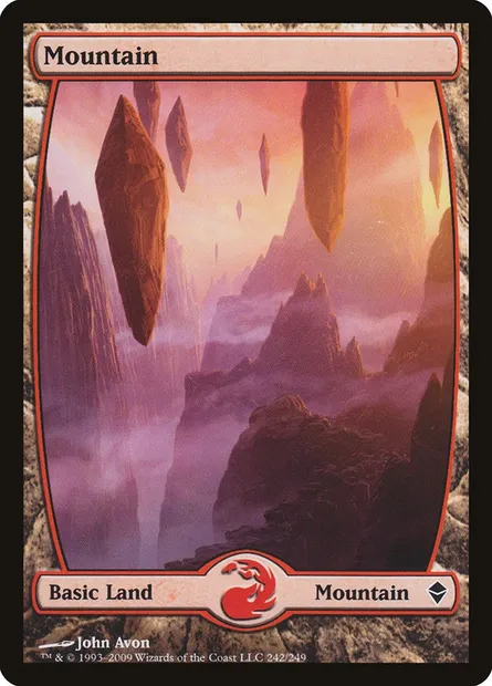 Mountain, Magic card ZEN 242 — Zendikar set