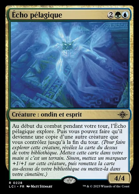 Écho pélagique, carte Magic LCI 228 — extension The Lost Caverns of Ixalan