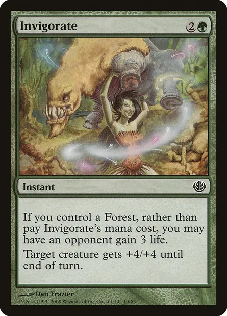 Invigorate, Magic card DDD 19 — Duel Decks: Garruk vs. Liliana set