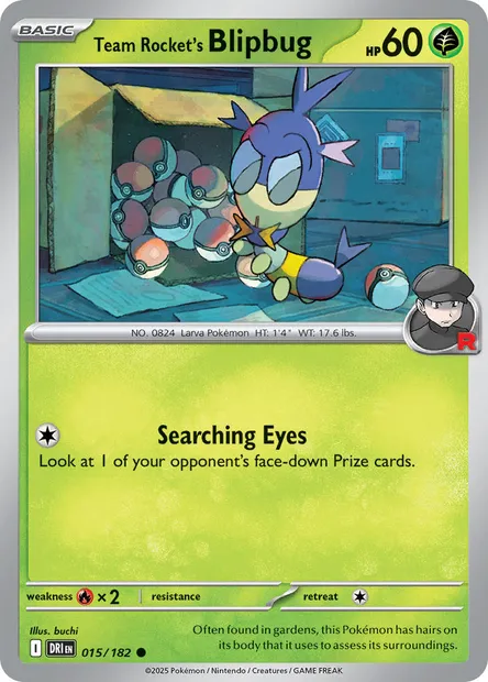 Team Rocket's Blipbug, Pokémon card DRI 015 — Destined Rivals set