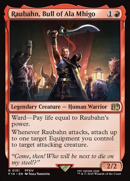 Raubahn, Bull of Ala Mhigo, Magic card FIN 151 — Final Fantasy set