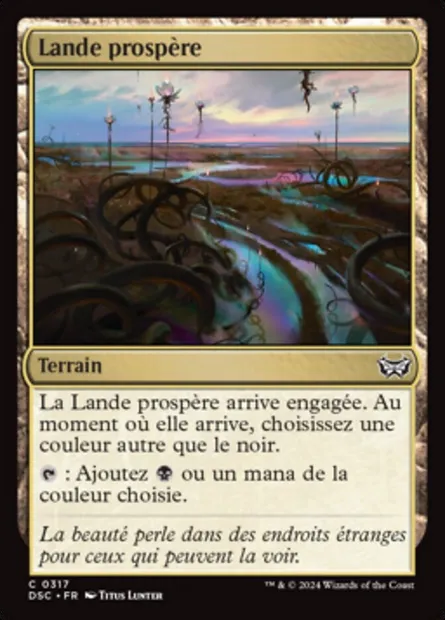 Lande prospère, carte Magic DSC 317 — extension Duskmourn: House of Horror Commander
