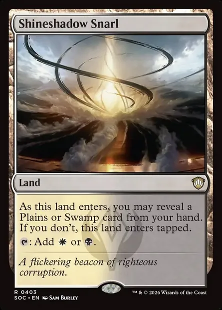 Shineshadow Snarl, Magic card SOC 403 — Secrets of Strixhaven Commander set