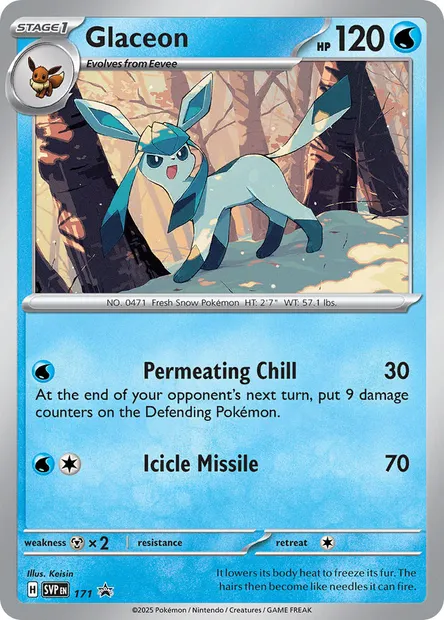 Glaceon, Pokémon card PR-SV 171 — SVP Black Star Promos set