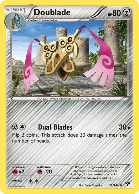 Doublade, Pokémon card XY 84 — XY set