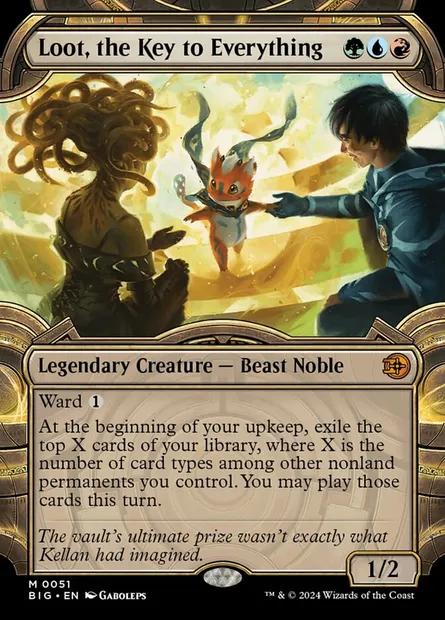 Loot, the Key to Everything, Magic card BIG 51 — The Big Score set