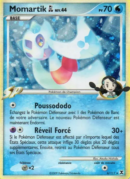 Momartik GL Niv. 44, carte Pokémon RR 6 — extension Rivaux Émergeants