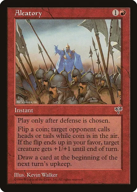 Aleatory, Magic card MIR 155 — Mirage set