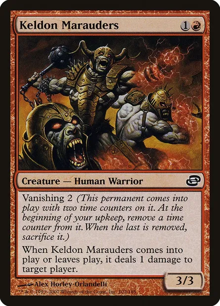 Keldon Marauders, Magic card PLC 102 — Planar Chaos set