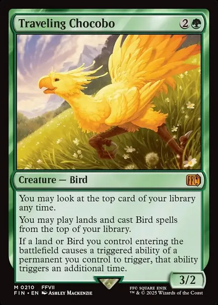Traveling Chocobo, Magic card FIN 210 — Final Fantasy set