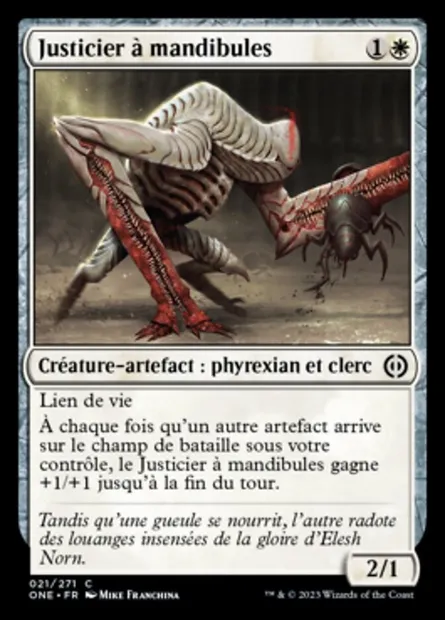 Justicier à mandibules, carte Magic ONE 21 — extension Tous Phyrexians