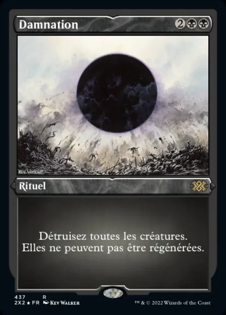 Damnation, carte Magic 2X2 437 — extension Double Masters 2022