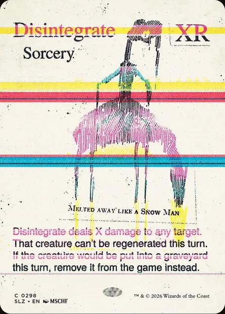 Disintegrate, Magic card SLZ 298 — The Zeta Set set