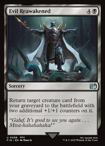 Evil Reawakened, Magic card FIN 98 — Final Fantasy set