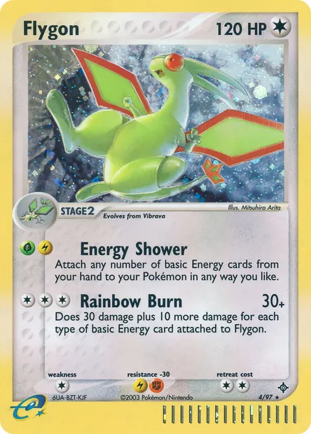 Flygon, Pokémon card DR 4 — Dragon set