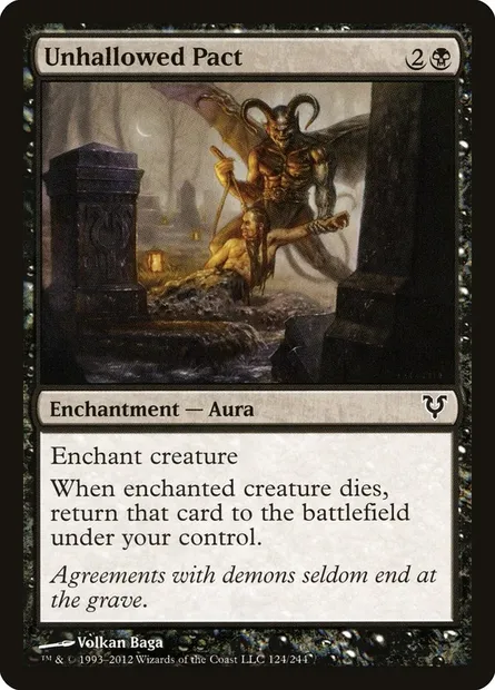 Unhallowed Pact, Magic card AVR 124 — Avacyn Restored set