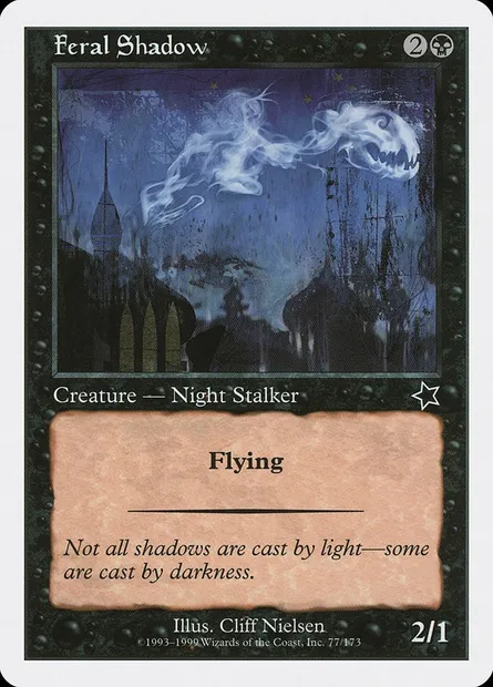 Feral Shadow, Magic card S99 77 — Starter 1999 set