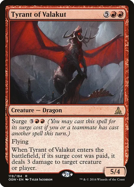 Tyrant of Valakut, Magic card OGW 119 — Oath of the Gatewatch set