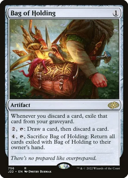 Bag of Holding, Magic card J22 756 — Jumpstart 2022 set