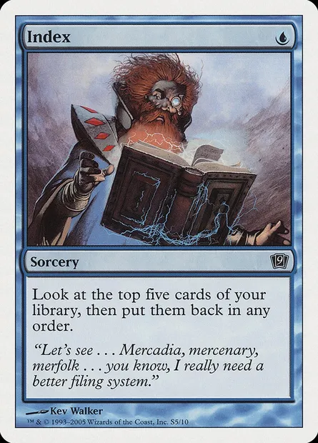 Index, carte Magic 9ED S5 — extension Neuvième Edition