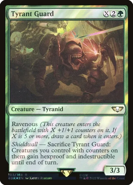Tyrant Guard, Magic card 40K 103★ — Warhammer 40,000 Commander set