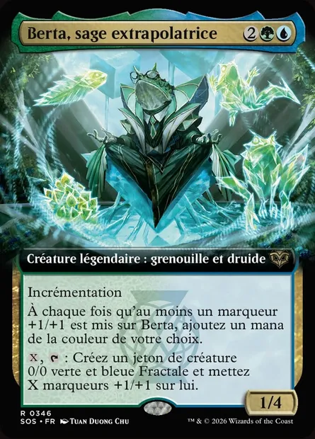 Berta, sage extrapolatrice, carte Magic SOS 346 — extension Secrets of Strixhaven