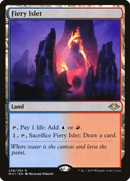 Fiery Islet, Magic card MH1 238 — Modern Horizons set