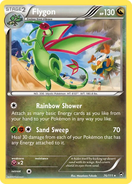 Flygon, Pokémon card FFI 76 — Furious Fists set