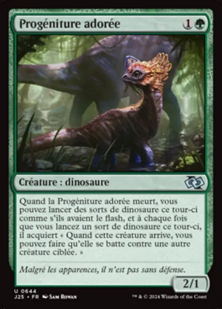 Progéniture adorée, carte Magic J25 644 — extension Foundations Jumpstart