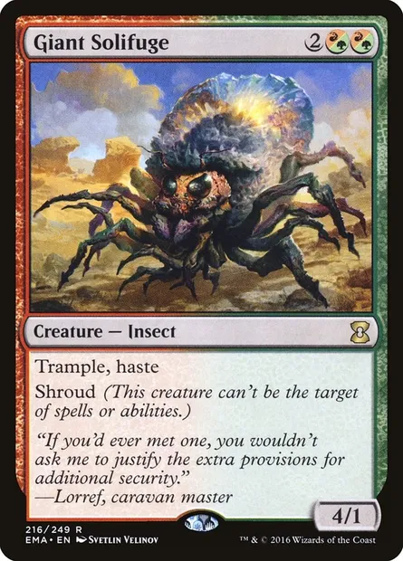 Giant Solifuge, Magic card EMA 216 — Eternal Masters set