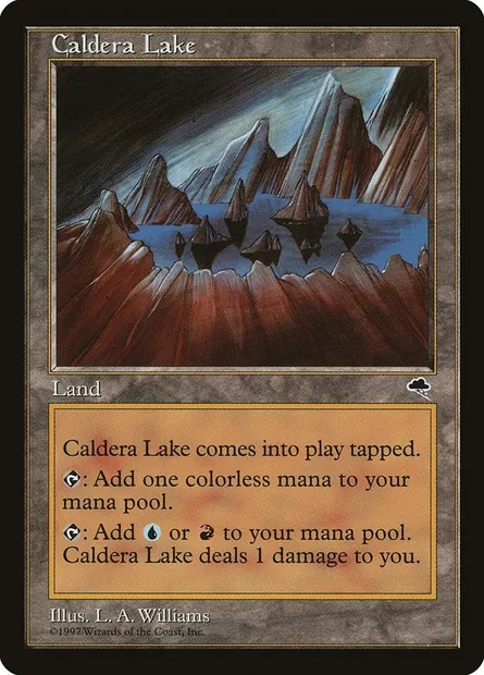 Caldera Lake, Magic card TMP 316 — Tempest set