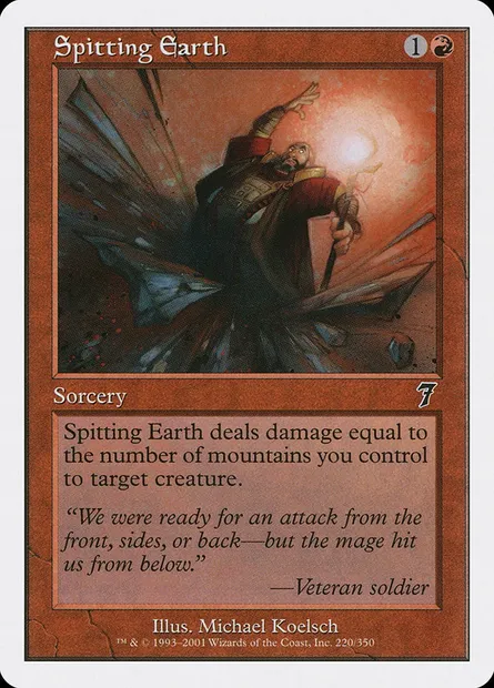 Spitting Earth, Magic card 7ED 220 — Seventh Edition set