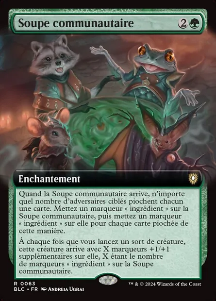 Soupe communautaire, carte Magic BLC 63 — extension Bloomburrow Commander
