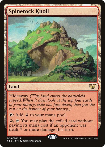Spinerock Knoll, Magic card C15 309 — Commander 2015 set