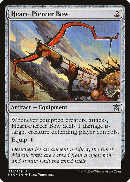 Heart-Piercer Bow, Magic card KTK 221 — Khans of Tarkir set