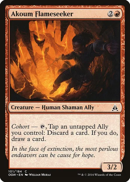 Akoum Flameseeker, Magic card OGW 101 — Oath of the Gatewatch set