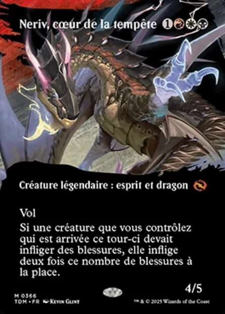 Neriv, cœur de la tempête, carte Magic TDM 366 — extension Tarkir: Dragonstorm