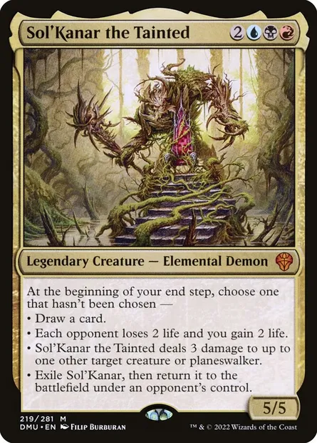 Sol'Kanar the Tainted, Magic card DMU 219 — Dominaria United set