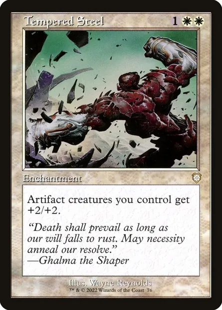 Tempered Steel, Magic card BRC 76 — The Brothers' War Commander set