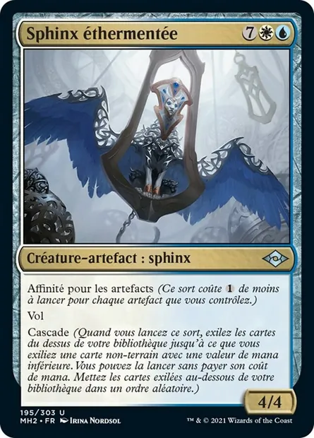Sphinx éthermentée, carte Magic MH2 195 — extension Horizons du Modern 2