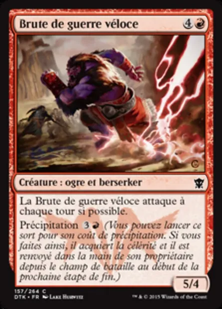 Brute de guerre véloce, carte Magic DTK 157 — extension Les Dragons de Tarkir