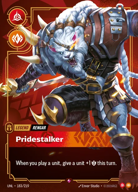Pridestalker, Riftbound card UNL 183 — Unleashed set